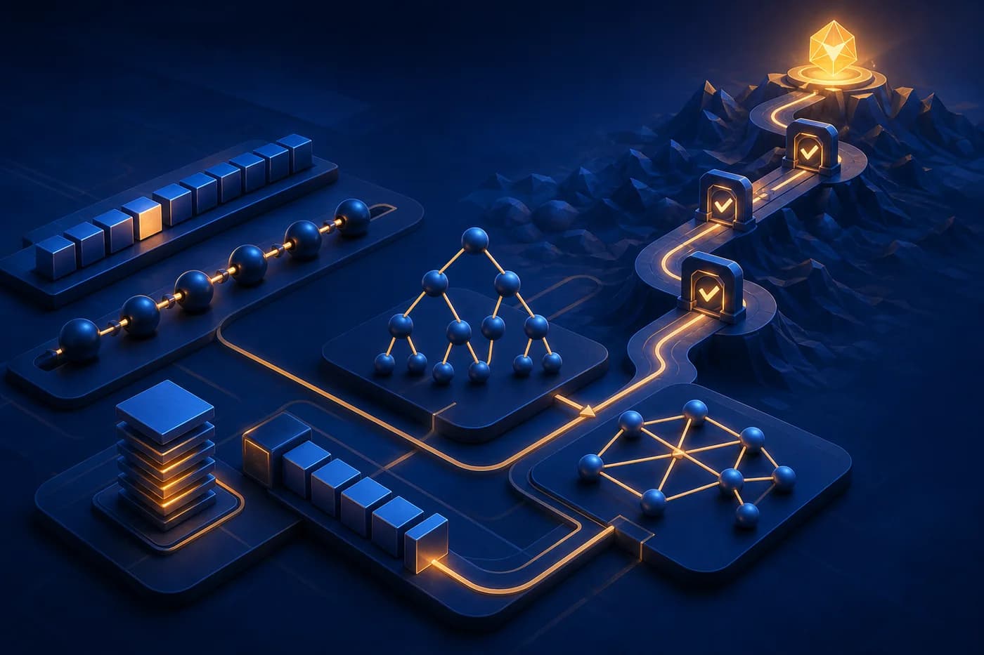 Professional Advanced DSA & Problem Solving course illustration for FutureEdgeAI Academy