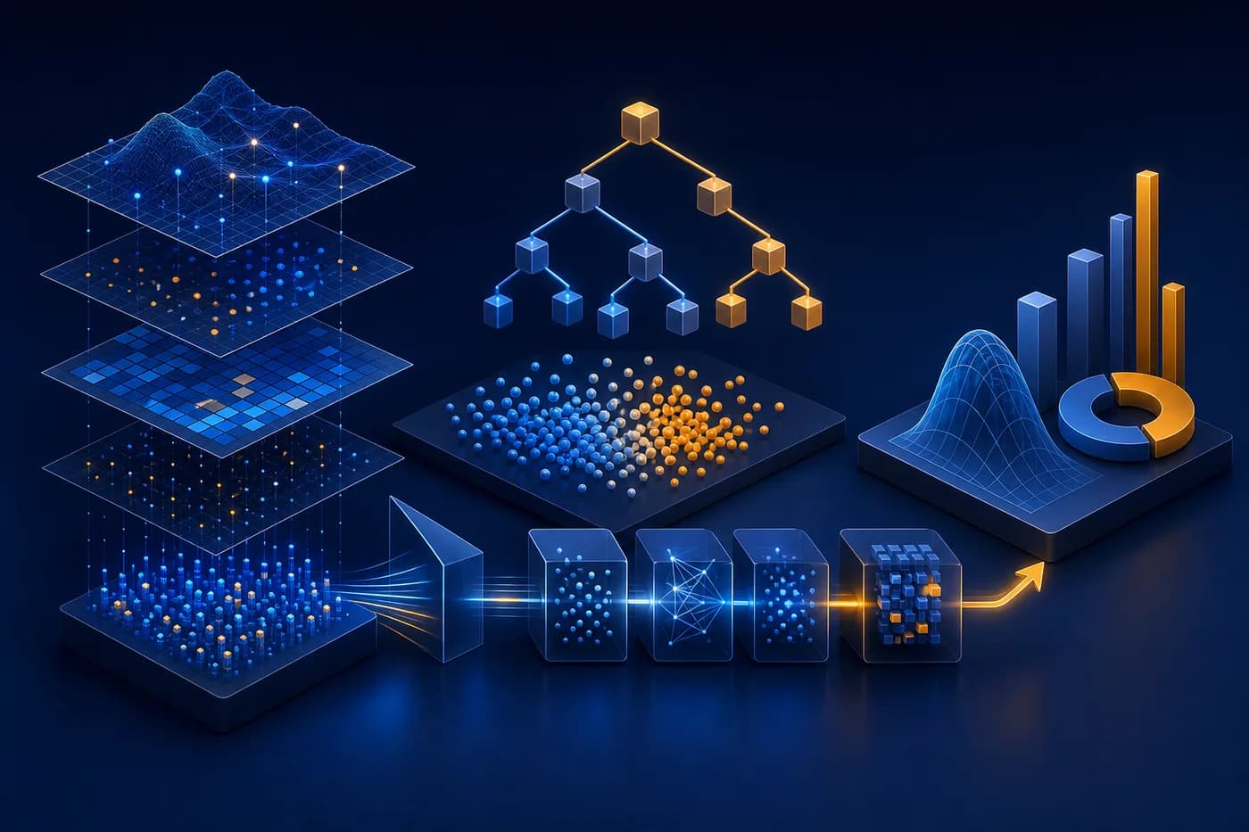 Professional Data Science & Machine Learning course illustration for FutureEdgeAI Academy
