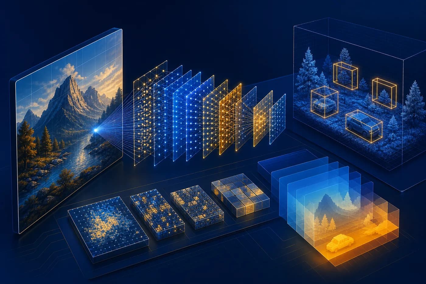 Professional Deep Learning & Computer Vision course illustration for FutureEdgeAI Academy