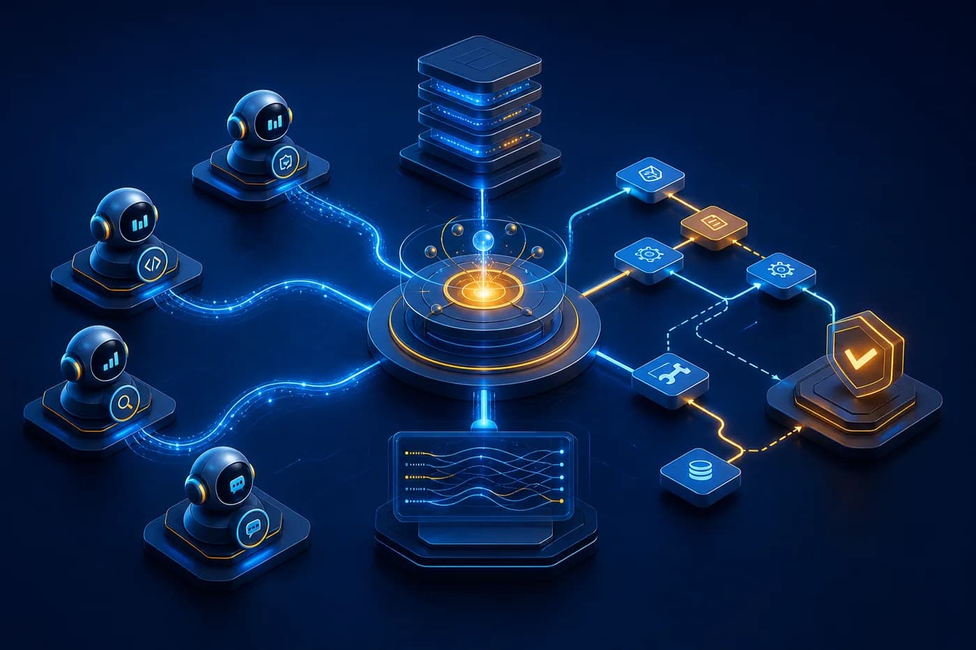 Professional AI Agents & Agentic AI course illustration for FutureEdgeAI Academy